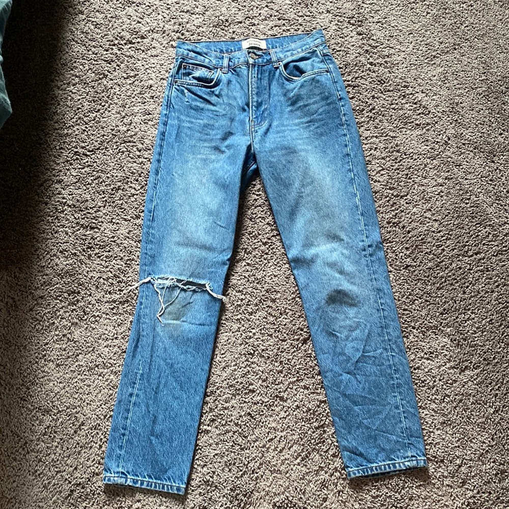 Reformation mid rise straight leg jeans